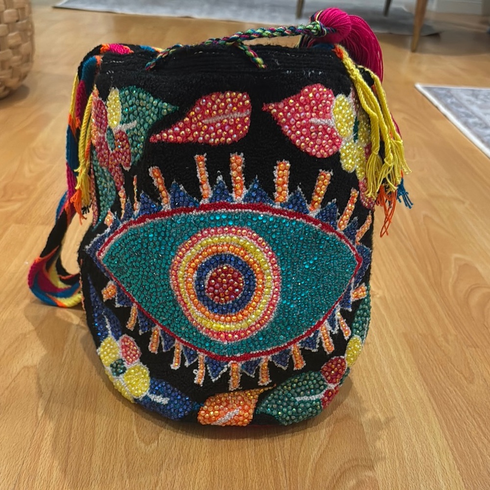 Colorful Beaded Women's Bag